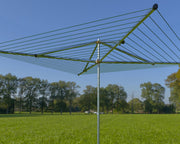 Outdoor umbrella clothesline adjustable height